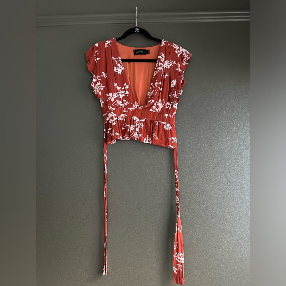 MINKPINK Tie Back Top